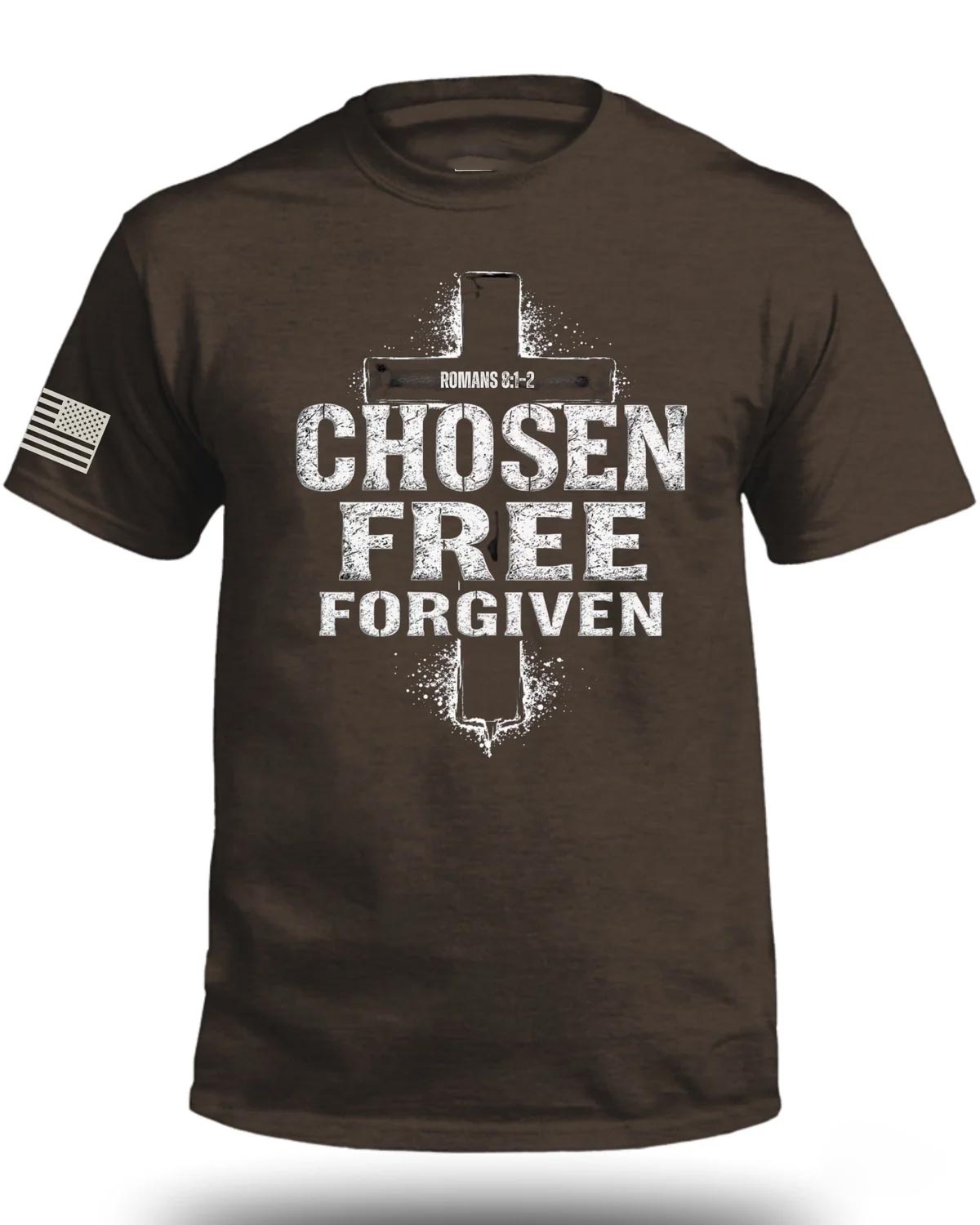 Chosen Free Forgiven Romans 8:1-2 T-Shirt