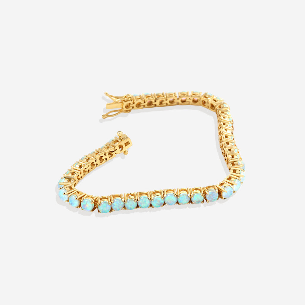 Blue Opal Tennis Bracelet