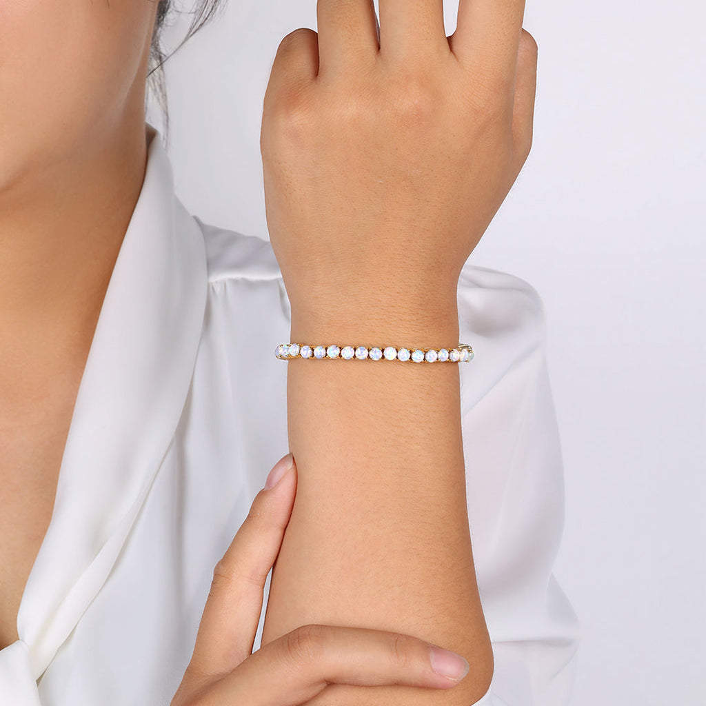 Blue Opal Tennis Bracelet