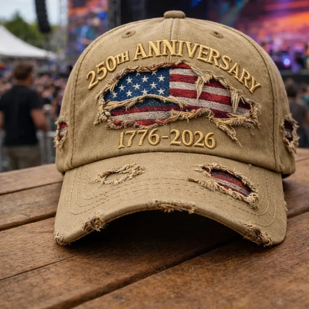 250th Anniversary USA Commemorative Cap (1776–2026)