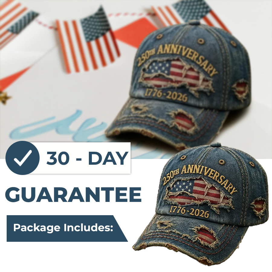 🏆Hand-Embroidered Artisan Cap💖US 250th Anniversary Casual Hat
