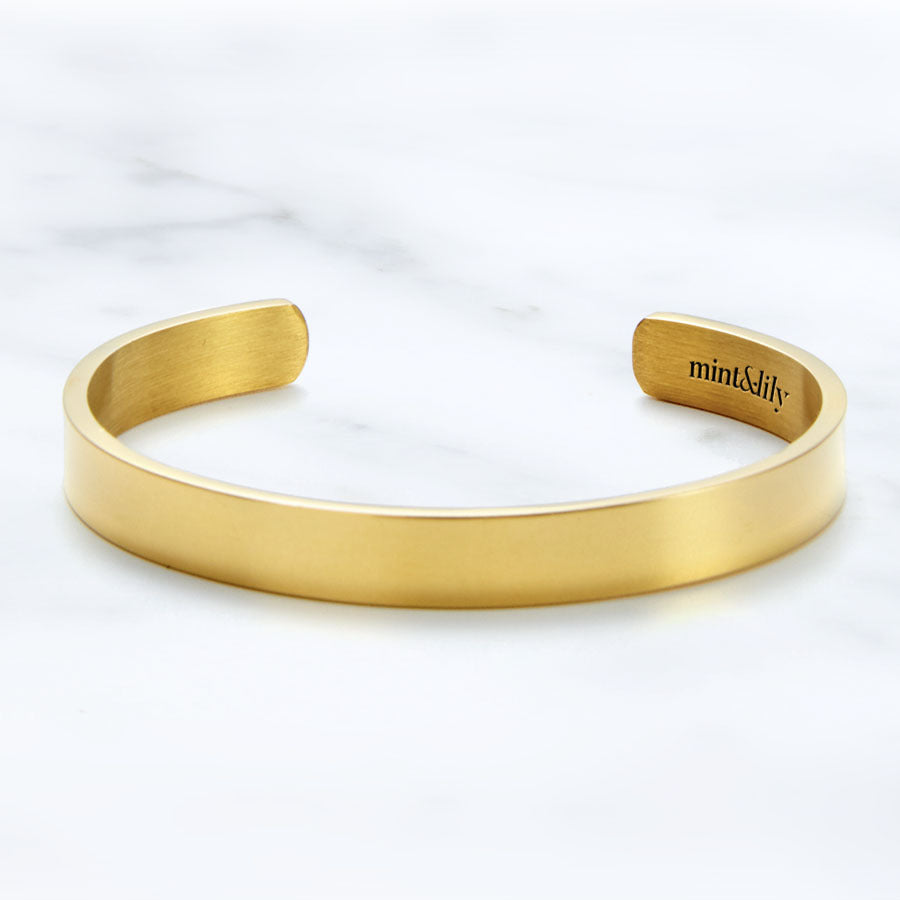 Beautiful Girl You Can Do Hard Things Cuff Bracelet
