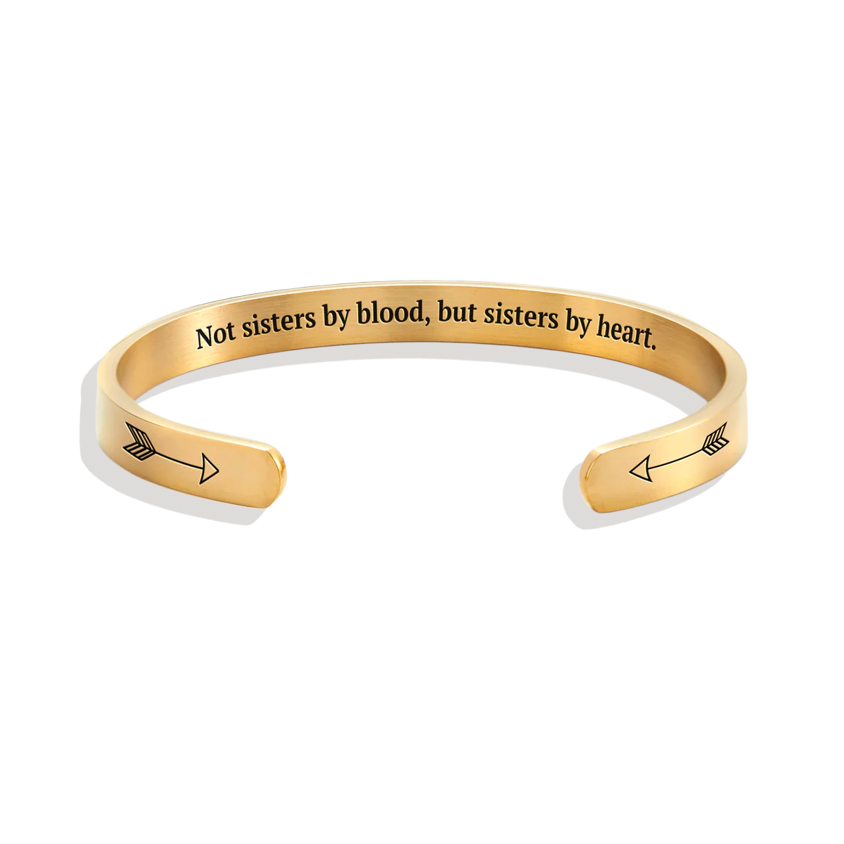 Not Sisters By Blood But Sisters By Heart Cuff Bracelet