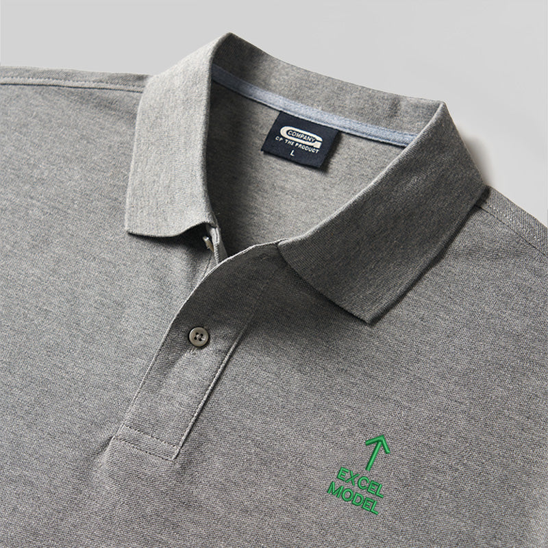 Excel Model Geek Embroidered Polo Shirt