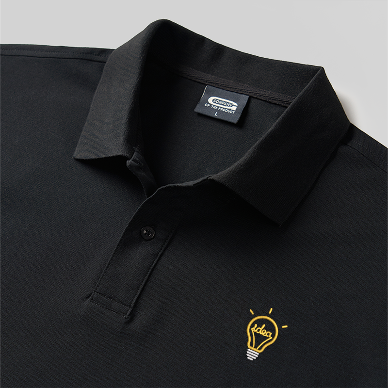 Idea Geek Embroidered Polo Shirt