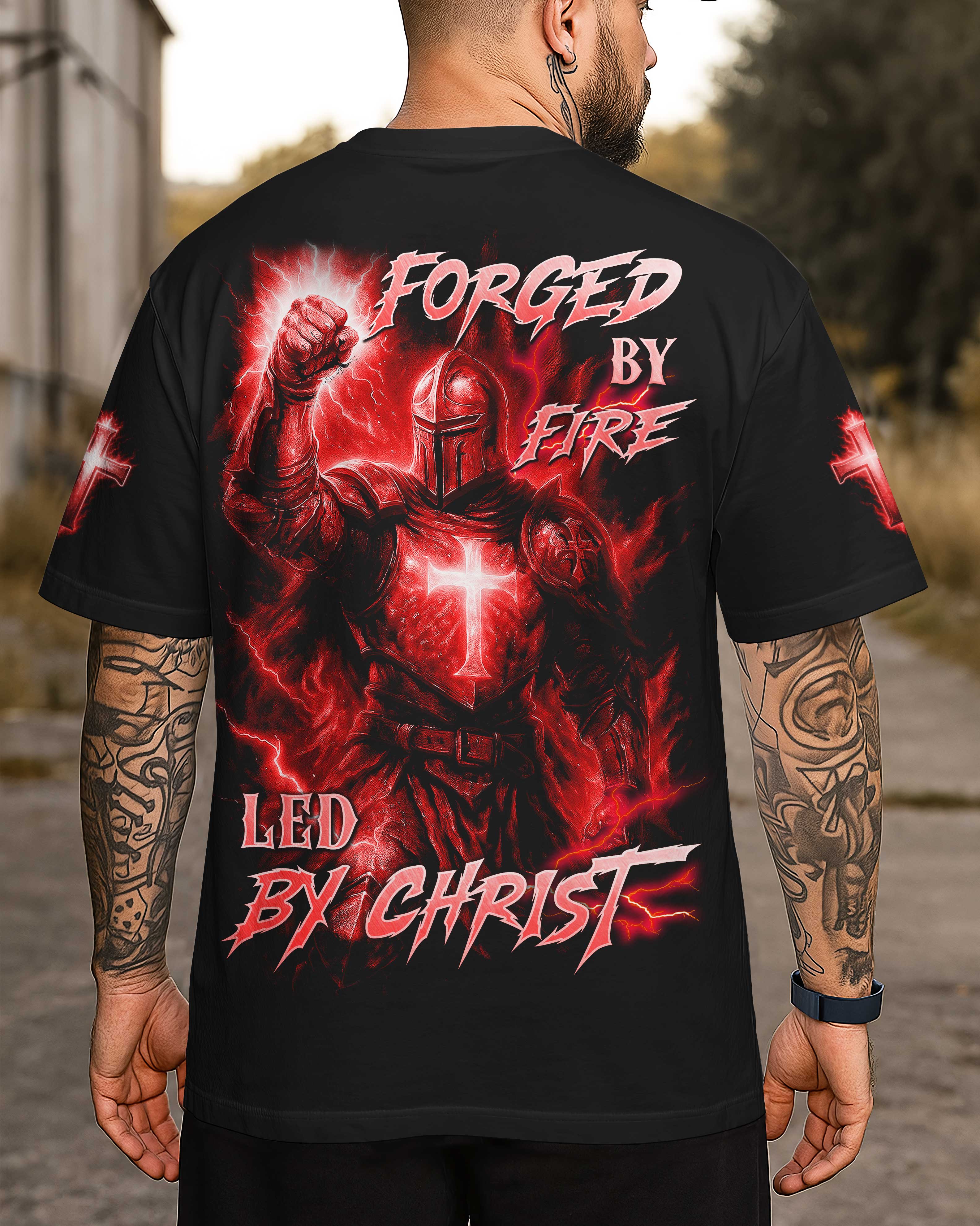 Camiseta Forjado en el fuego, guiado por Cristo