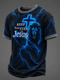 Men's Faith Print Casual T-shirt