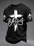 Men's Christian Cross Print Tee