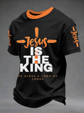 Men's Jesus Is The King Print Tee