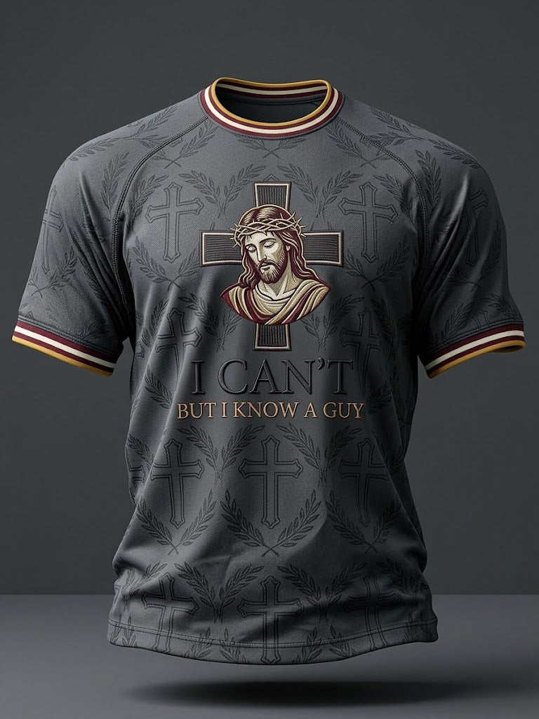 Men's I Can't But I Know A Guy Printed T-shirt