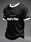 Men's "Trust In God's Plan"  Printed T-shirt