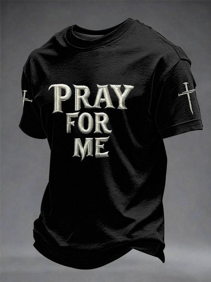 Men's “PRAY FOR ME” Printed T-shirt