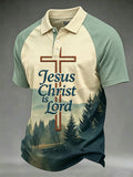 Men's Jesus Christ Is Lord Print Polo