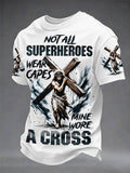 Men's Christian Cross Print Tee