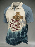 Men's Jesus Christ Is Lord Print Polo