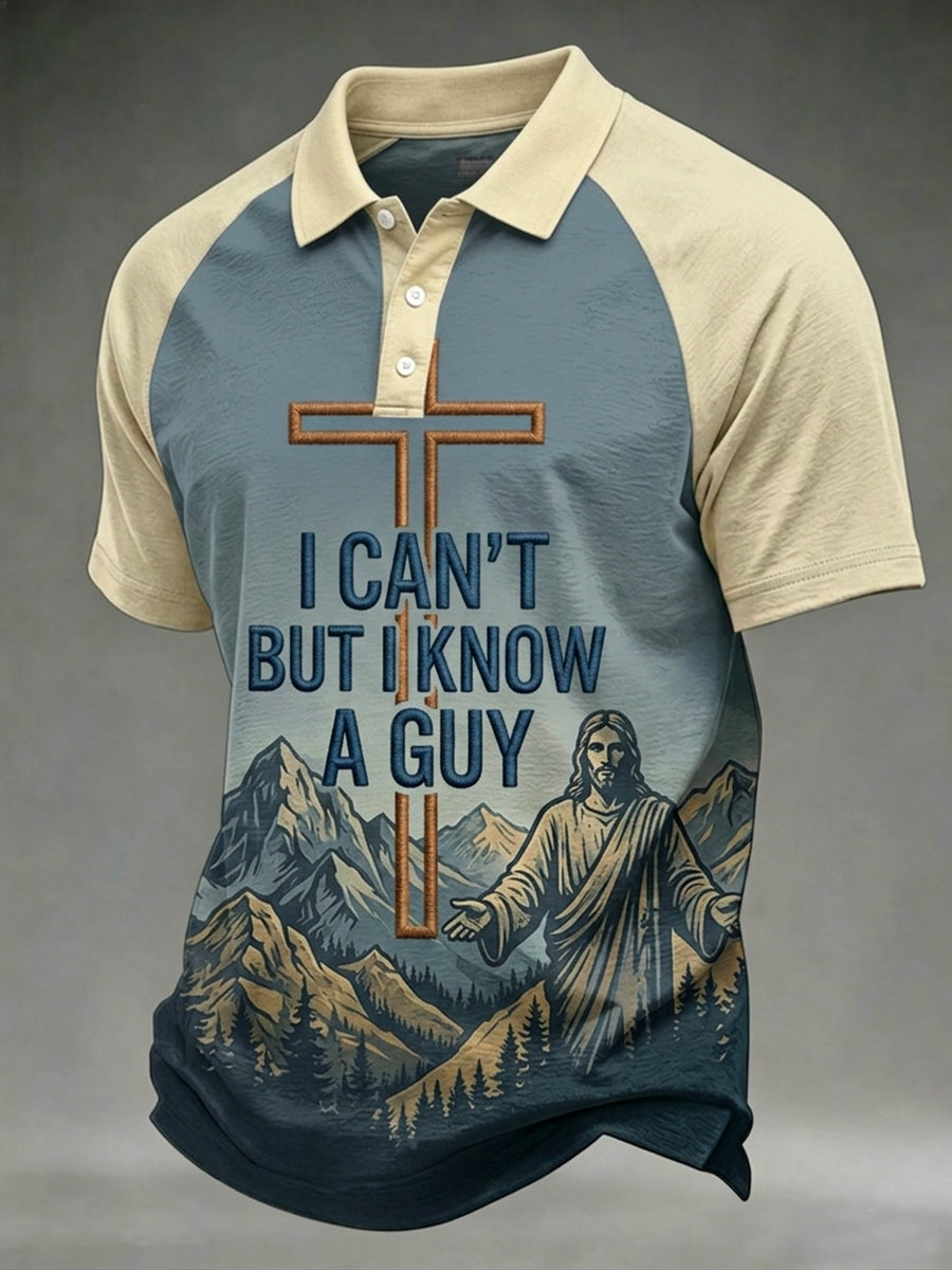 Men's I Can't But I Know A Guy Print Polo