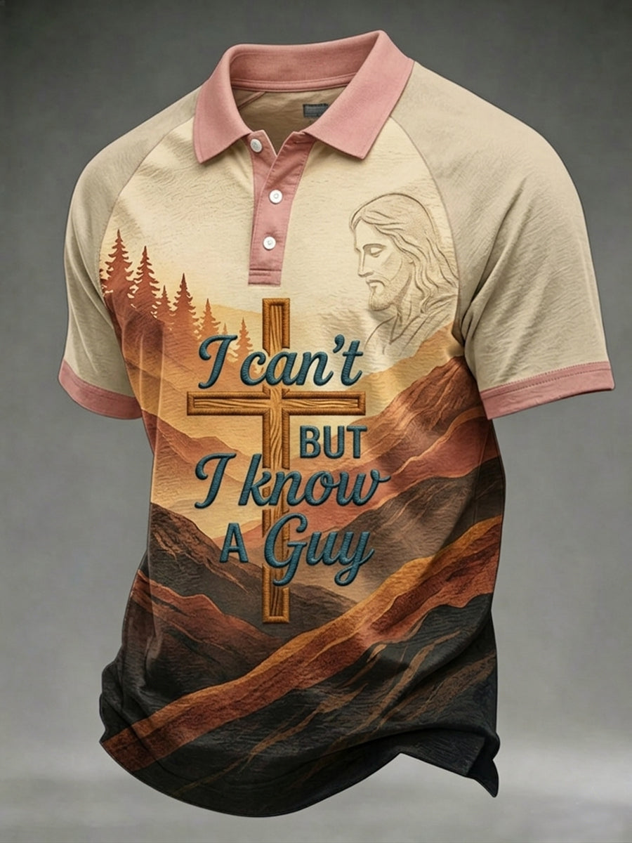 Men's I Can't But I Know A Guy Print Polo