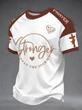 Men's Faith Print Casual short sleeves t-shirt