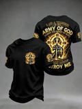 Men's Army of God Christian  short sleeves t-shirt