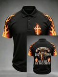 Men's I Only Kneel For One Man And He Died On The Cross three buttons shoulder sleeve