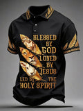 Men's Christian Print Polo
