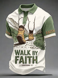 Men's Christian Print Polo