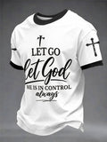 Men's “Let Go,Let God”short sleeves t-shirt