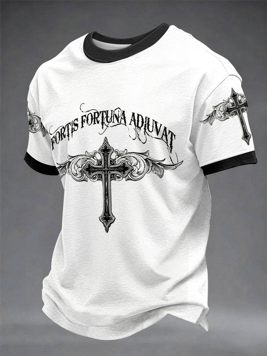 Men's “Fortis Fortuna Adiuvat”short sleeves t-shirt