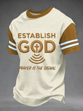 Men's Prayer Is The Signal Print Tee