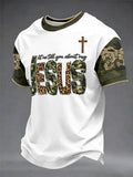 Men's Jesus Unisex Casual Short-Sleeve T-Shirt