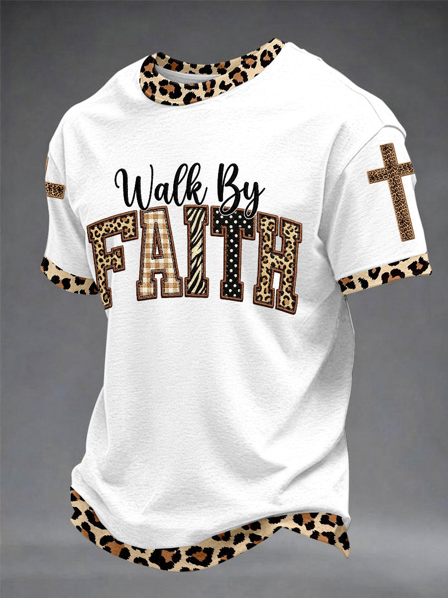 Men's Walk By Faith Unisex Casual Short-Sleeve T-Shirt