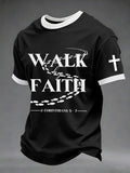 Men's Walk By Faith Print Tee