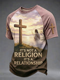 Men's It's Not A Religion It‘s A Relationship Print Tee