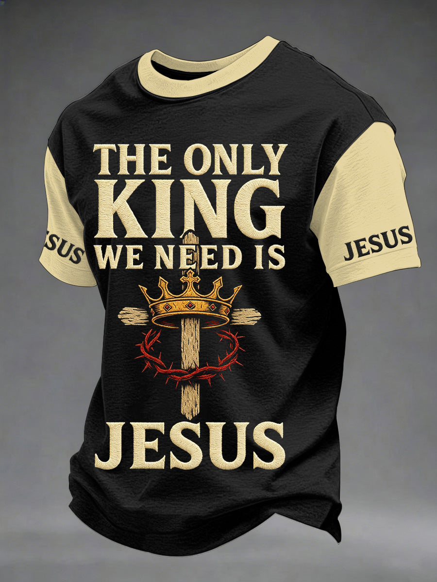 Men's Christian Cross Print Tee