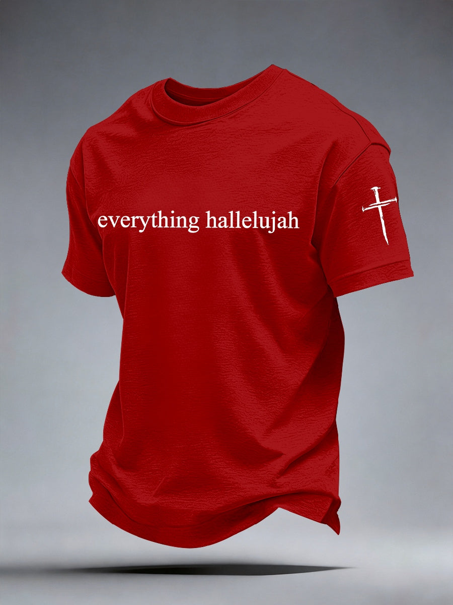 T-shirt imprimé « Everything Hallelujah » pour homme
