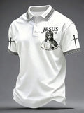 Men's Christian Jesus The Way The Truth The Life Print Polo