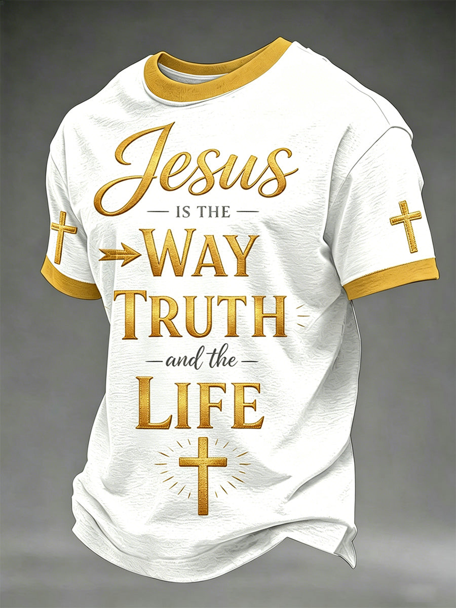 T-shirt homme chrétien Jésus le Chemin, la Vérité, la Vie