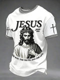 Men's Christian Jesus The Way The Truth The Life Print Tee