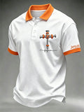 Men's Christian Cross Print Polo