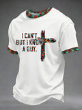 Men's "I Can't But I Know A Guy" Printed Casual T-Shirt