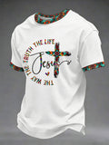 Men's The Way The Truth The Life Printed Casual T-Shirt
