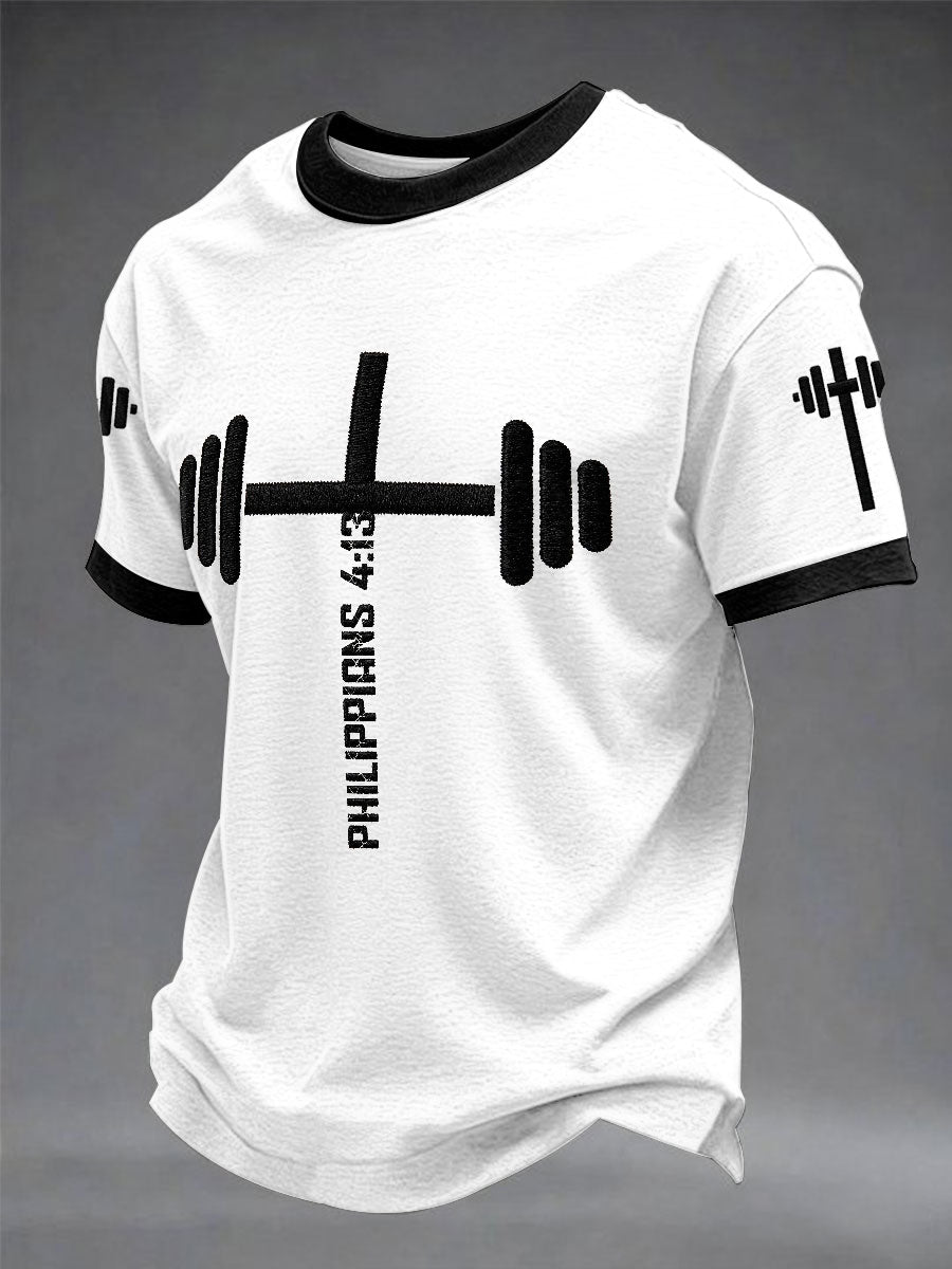 Christliche Fitness Korinther 6:19 Bibelvers lässig bedrucktes T-Shirt