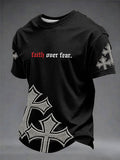 Men's“ Faith Over Fear” Art Print T-shirt