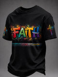 Men's Christian Faith Cross Short Sleeve T-shirt