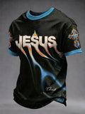 Men's Christian Jesus Cross Short Sleeve T-shirt