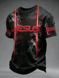 Men's Christian Jesus Cross Short Sleeve T-shirt