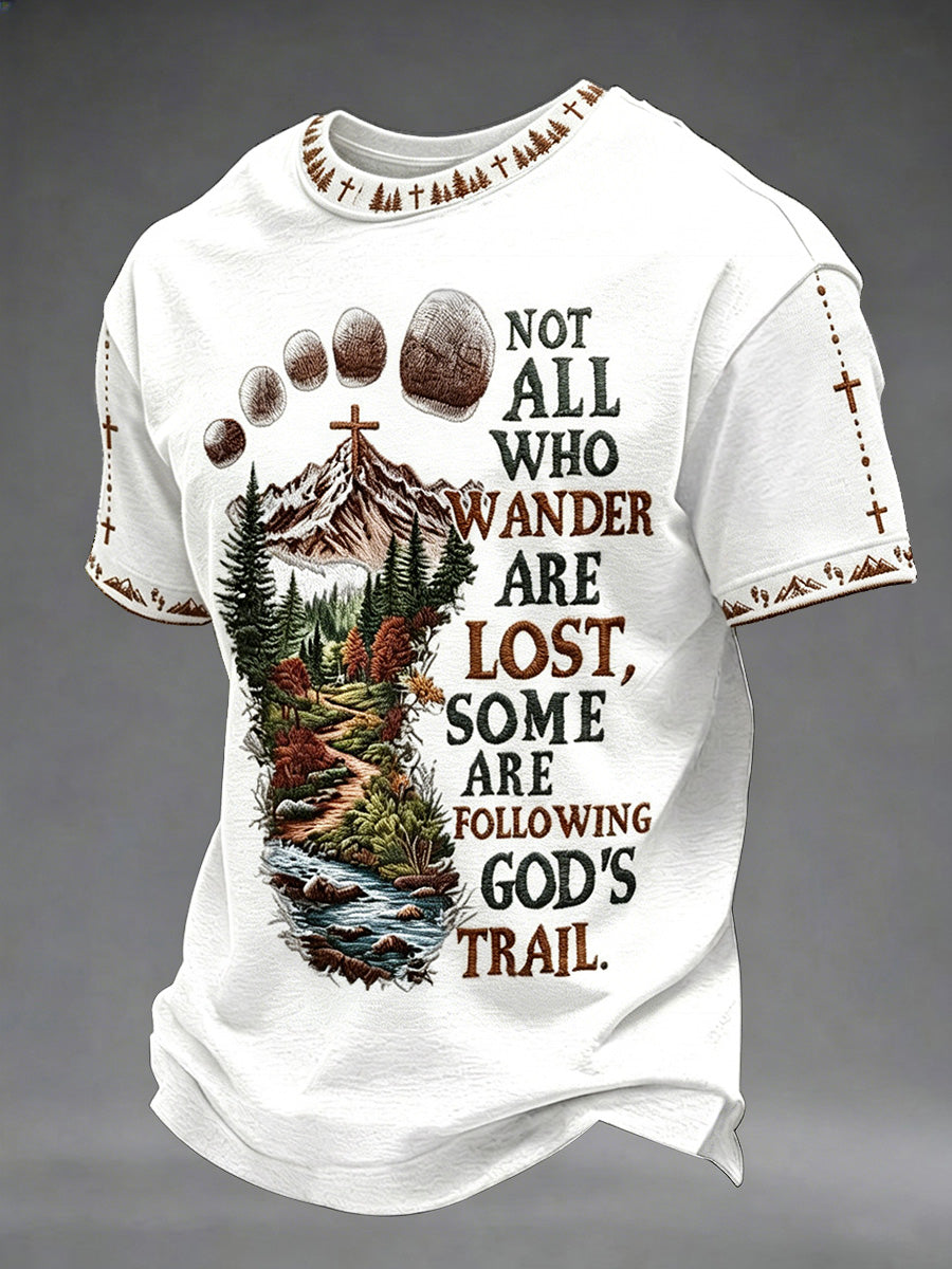 Men's Christian Cross Print Tee