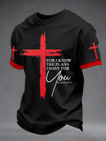 Men's Christian Cross Print Tee