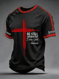 Men's Christian Cross Print Tee