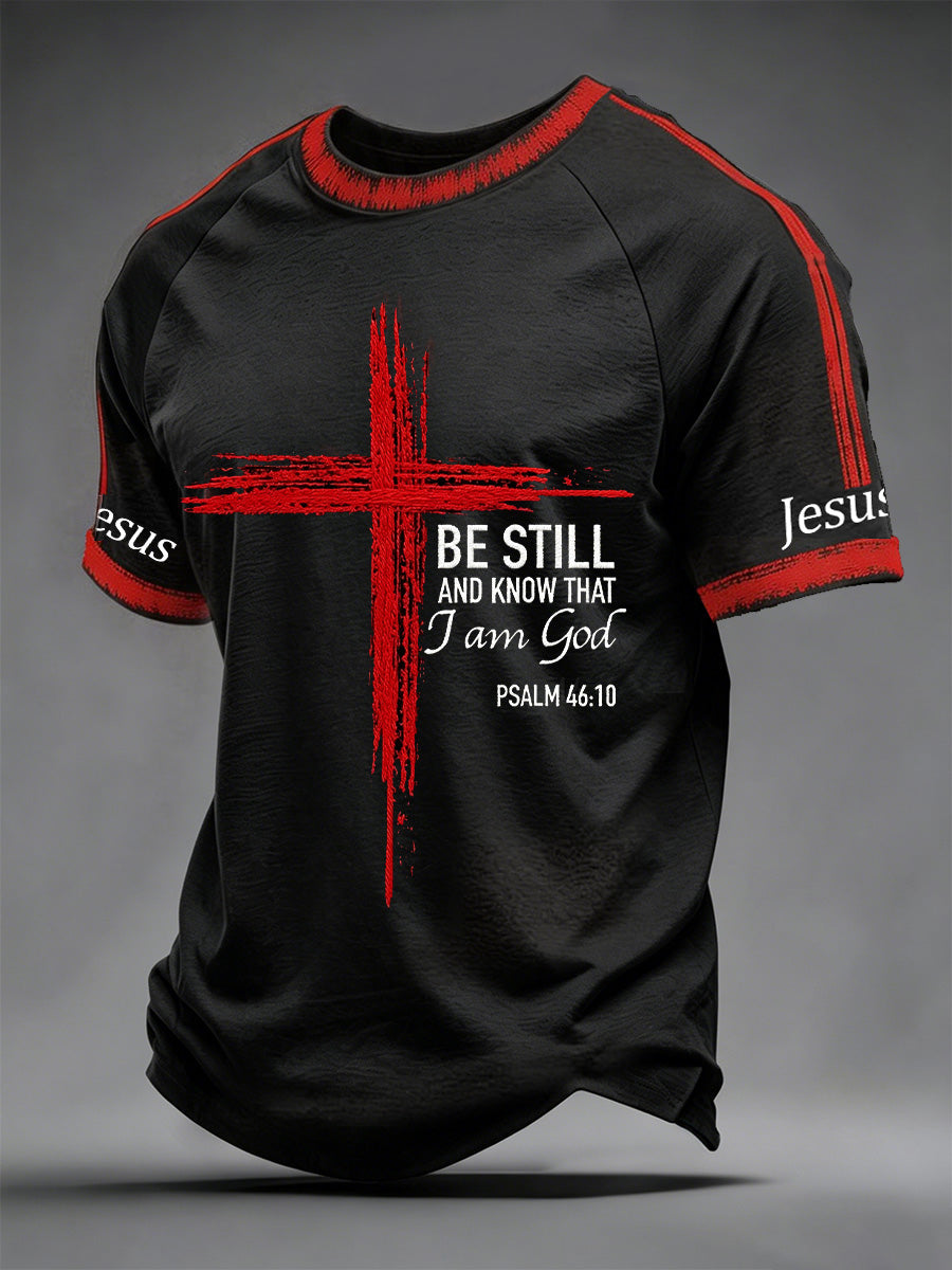 Men's Christian Cross Print Tee